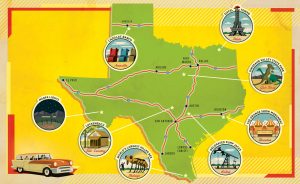 Texas Road Trip Map