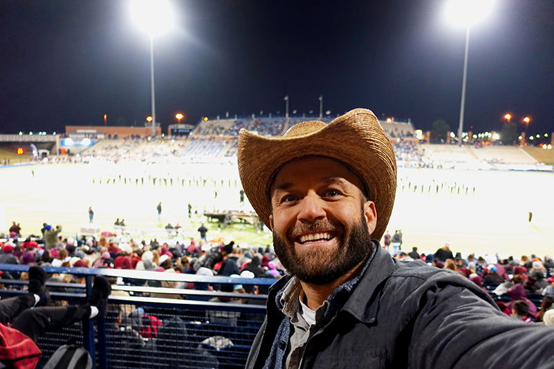 Chet Garner at the Odessa Permian Panthers stadium