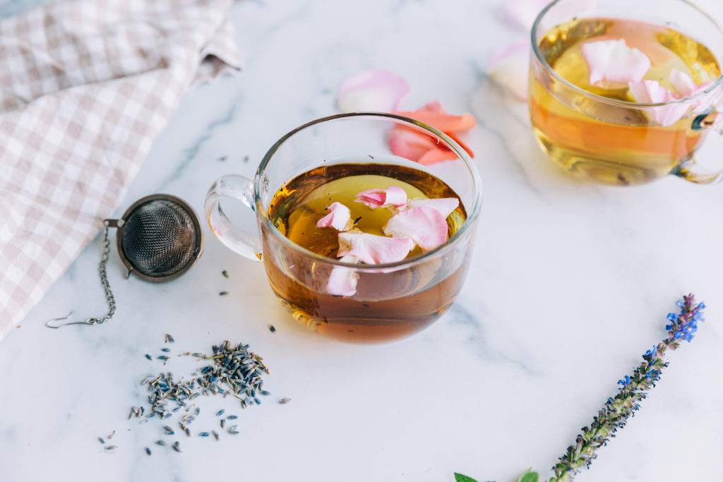 edible flower tea recipes